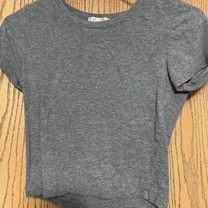Grey Crop Top